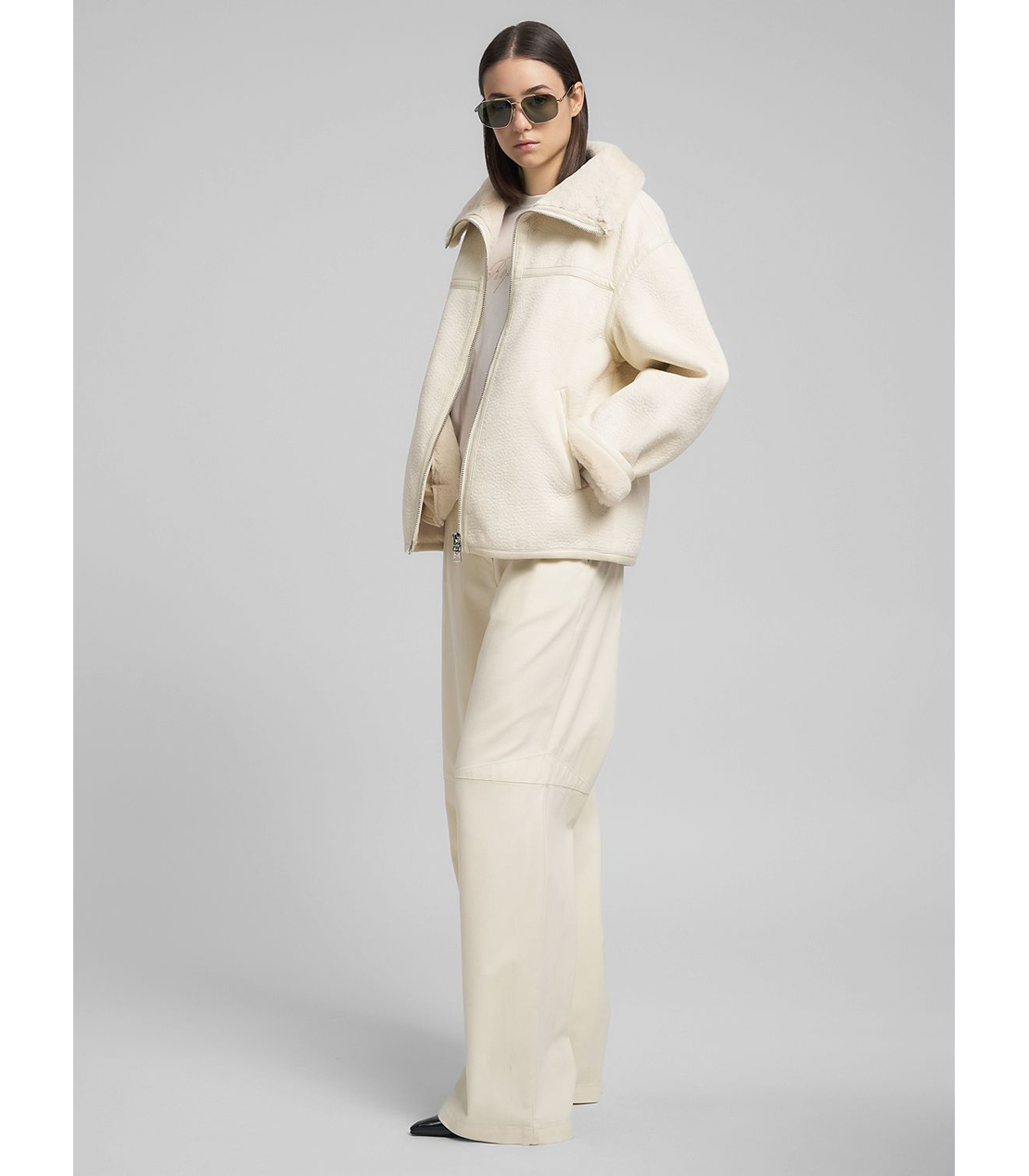 フェイクムートンジャケット 詳細画像 オフホワイト 4